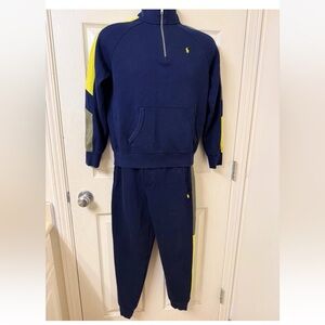 Polo Ralph Lauren Tracksuit Full Kit Navy Blue size L (14-16) Kids Unisex